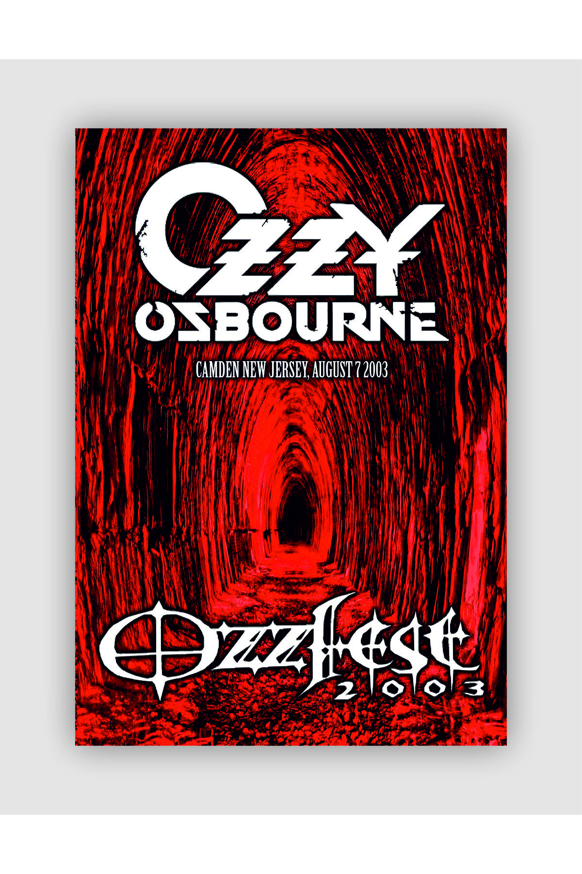 Ozzy Ozbourne Camden New Jarsey, August 2003 Rock Music Wall Poster - Thick Paper - Frameless