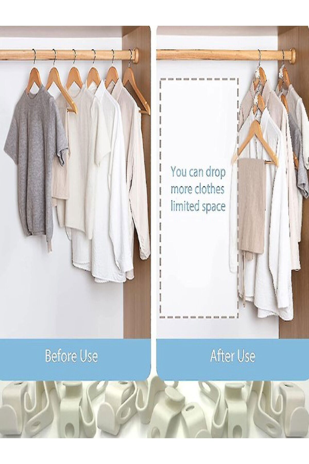 3D Üçde-10 PCS Multi-Purpose Hanger Multiplexer Hook 1