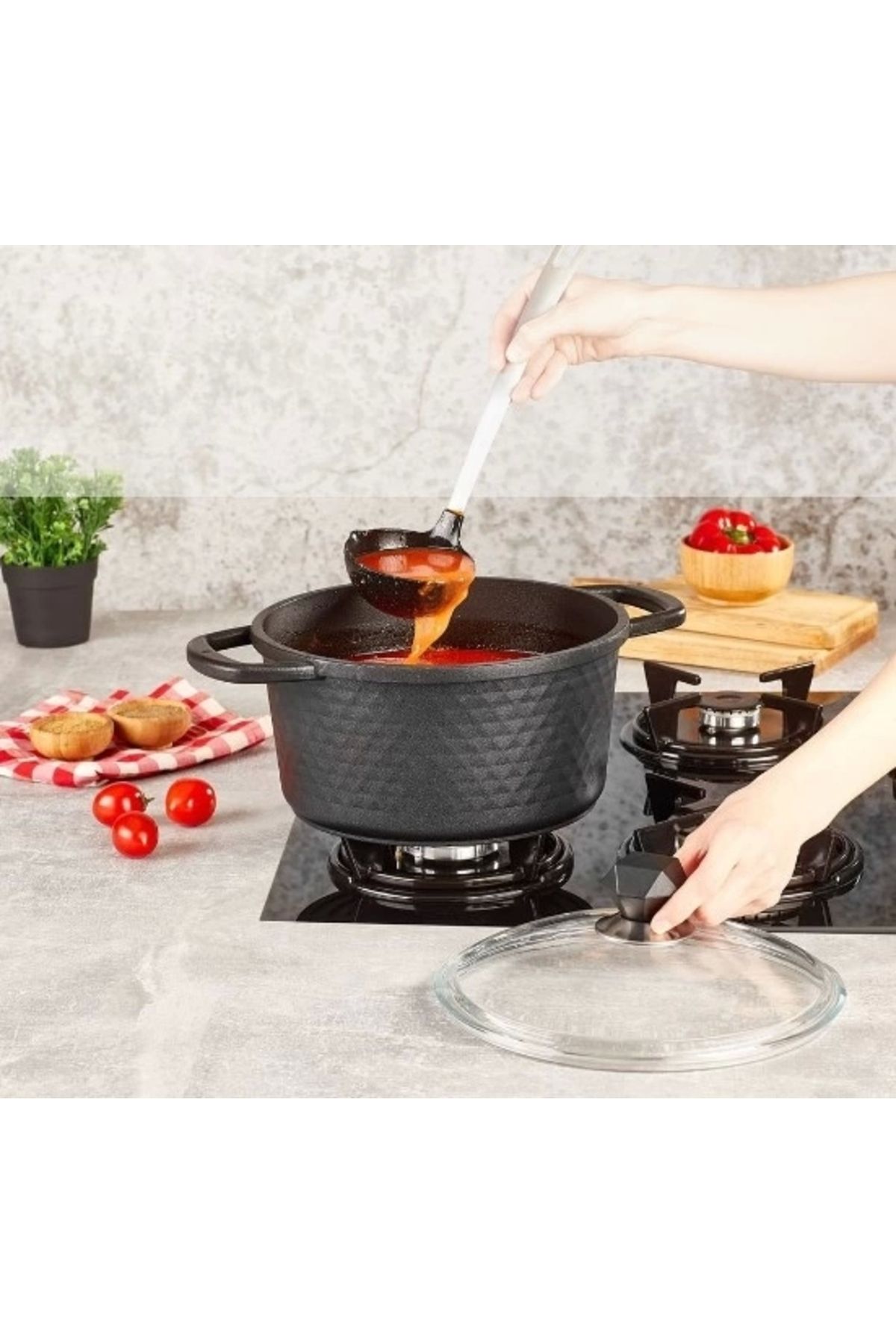 Kahramanlar-وعاء عميق بشعار Kahraman Kah 3520 مقاس 20 سم 2