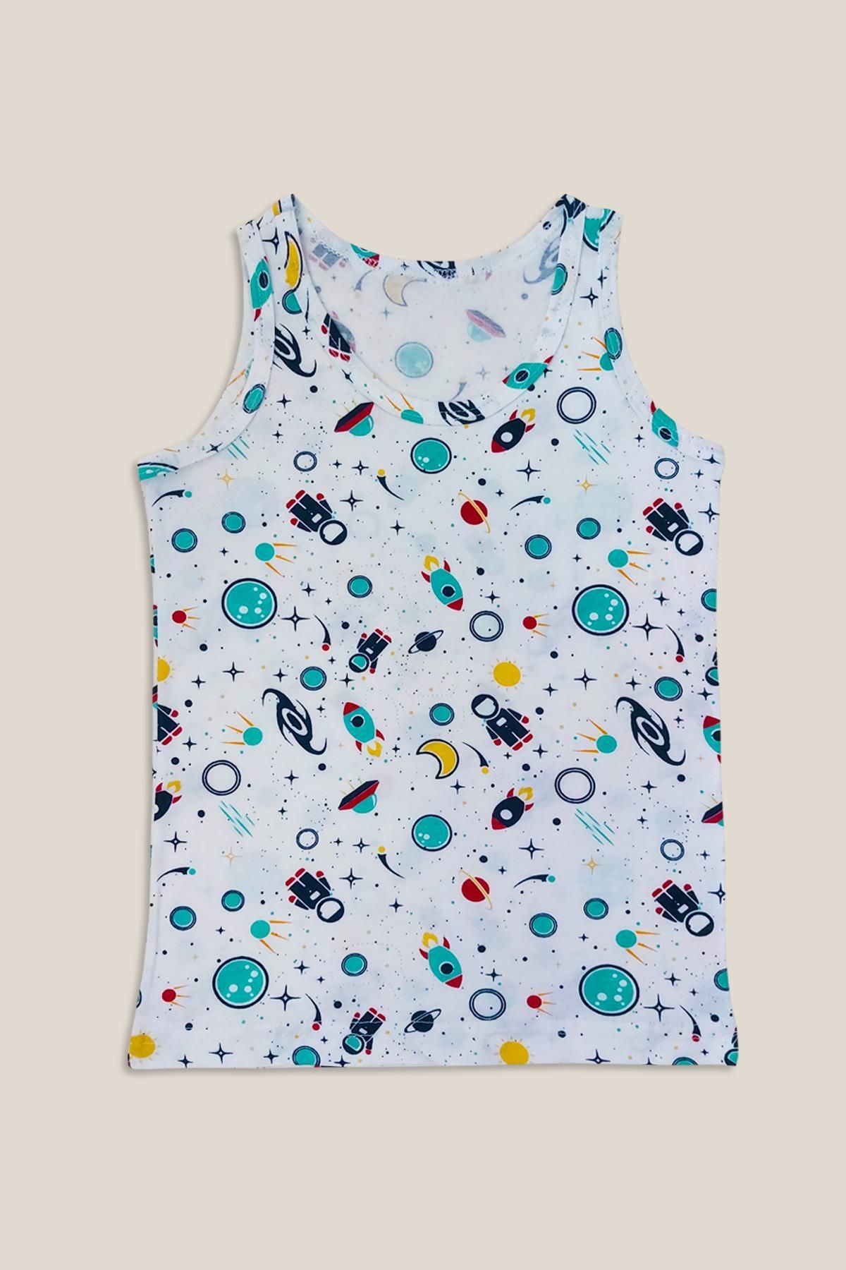 Sensu-Boy's Mixed Colors Cotton 3-Piece Sling Tank Top - Kids-Atl500 4