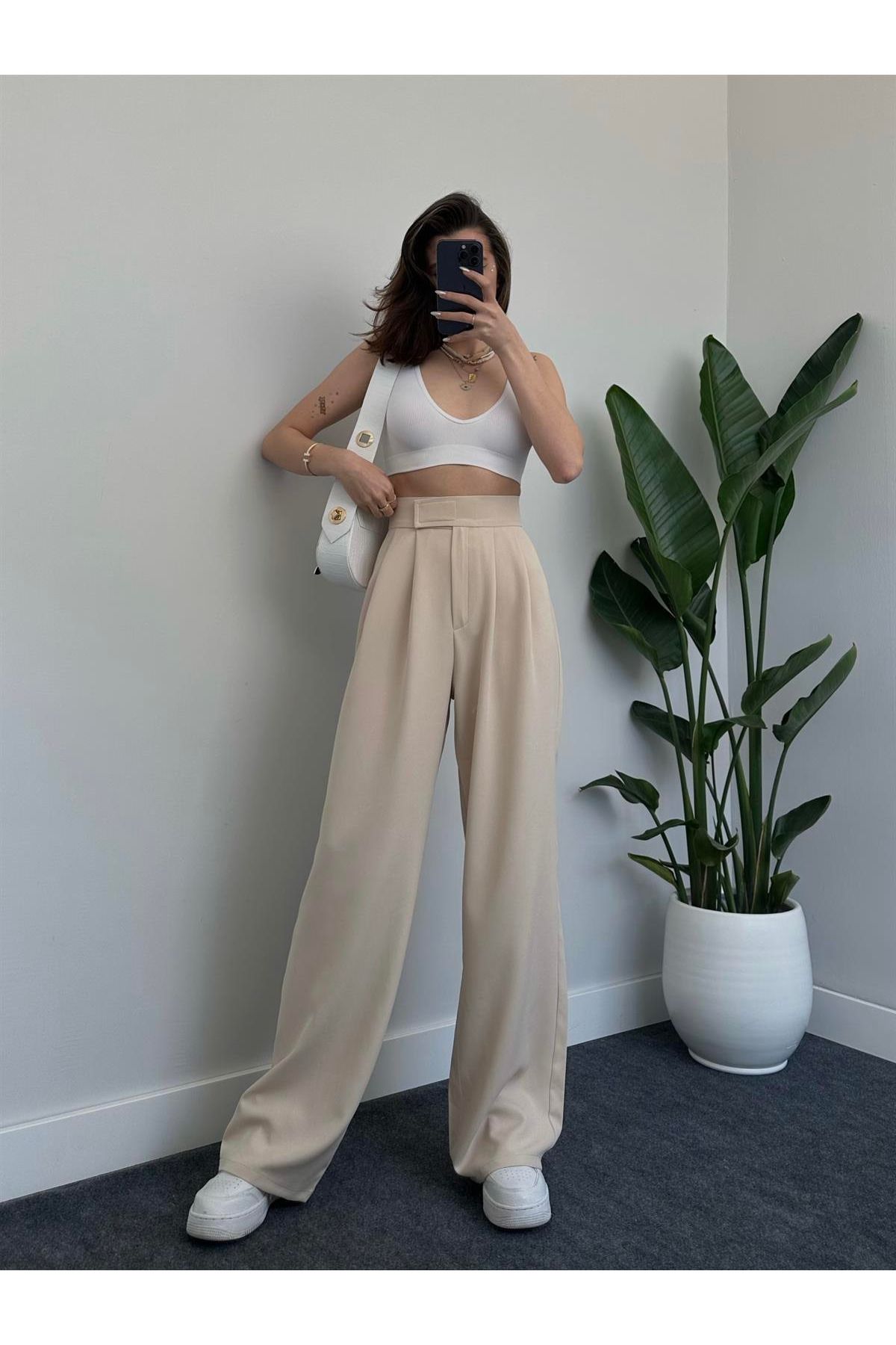 My Blog-Women's Stone Redkit Klettverschluss-Palazzo-Hose 3
