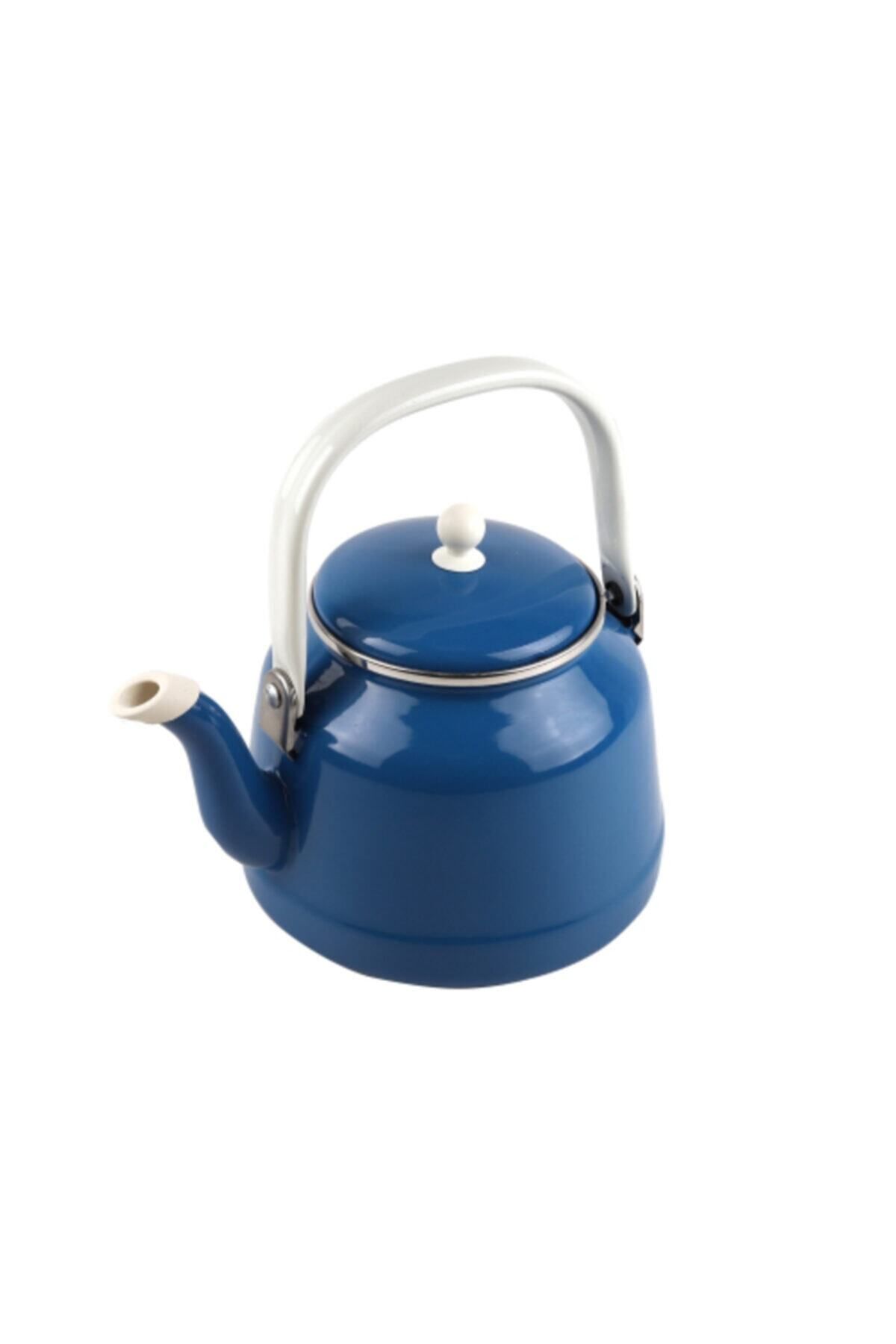 Emaye Vintage Üstten Saplı Mavi 3,5 Litre Demlik