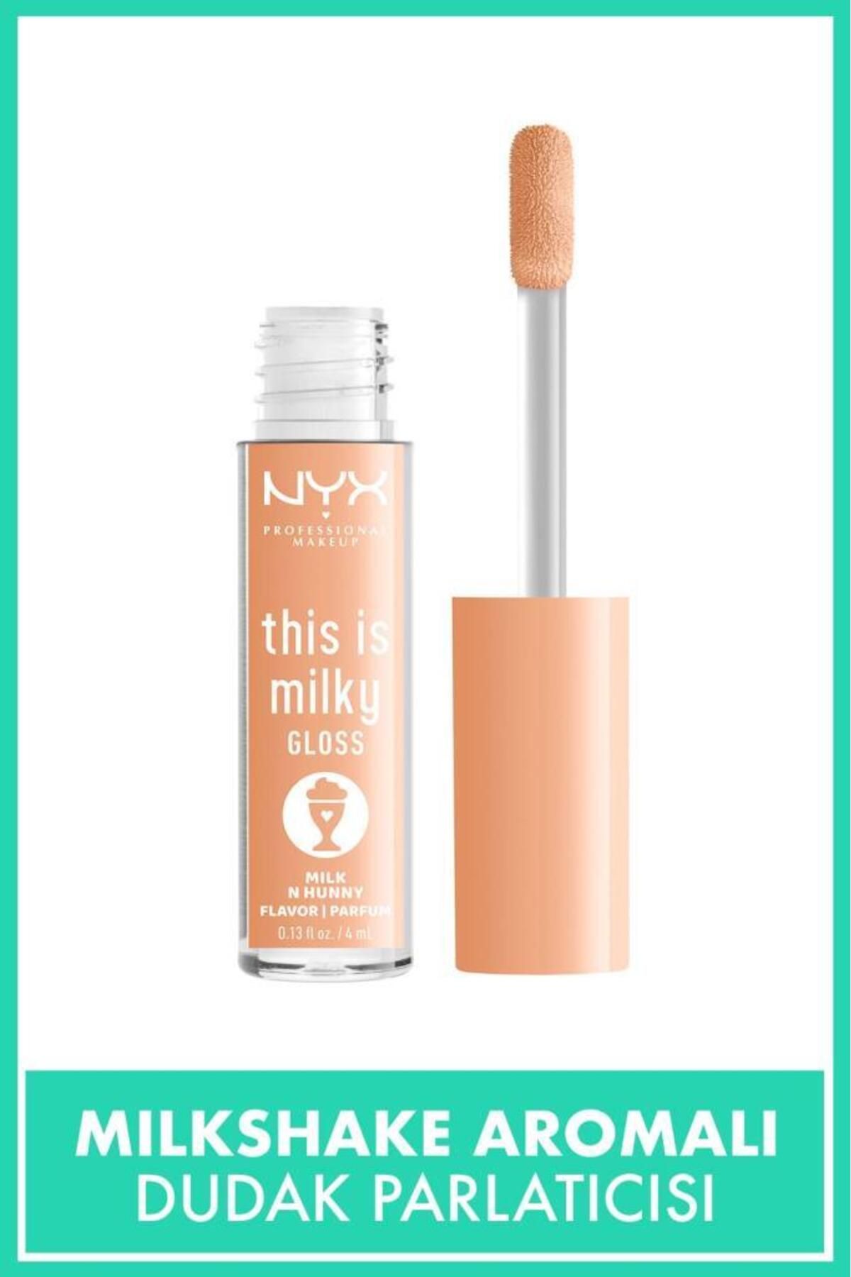 NYX Professional Makeup روغنی لب درخشان شیری میلک اند هانی