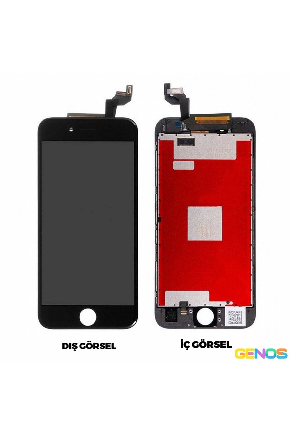 Genos iPhone 6S Compatible AA Quality Lcd+Touch+Scratched (Black)  (SN)808579) - Trendyol