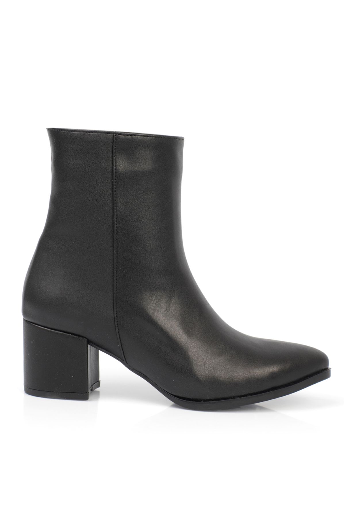 Capone Outfitters-Buty damskie do kostki ze szpiczastymi noskami i bocznym zamkiem błyskawicznym 2