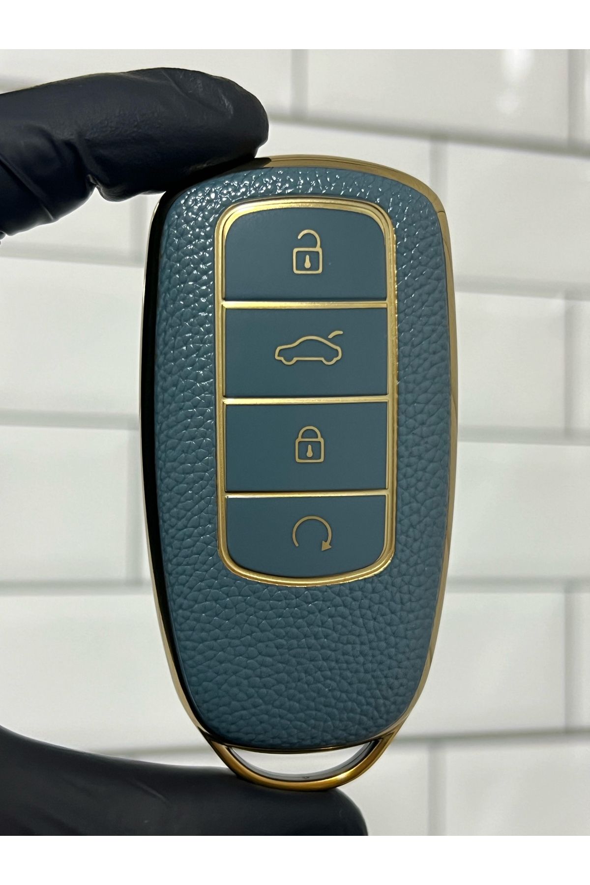 BARKAS ELEKTRONİK-Chery Tiggo 8 Pro Smart Key Case Gray Gold 3