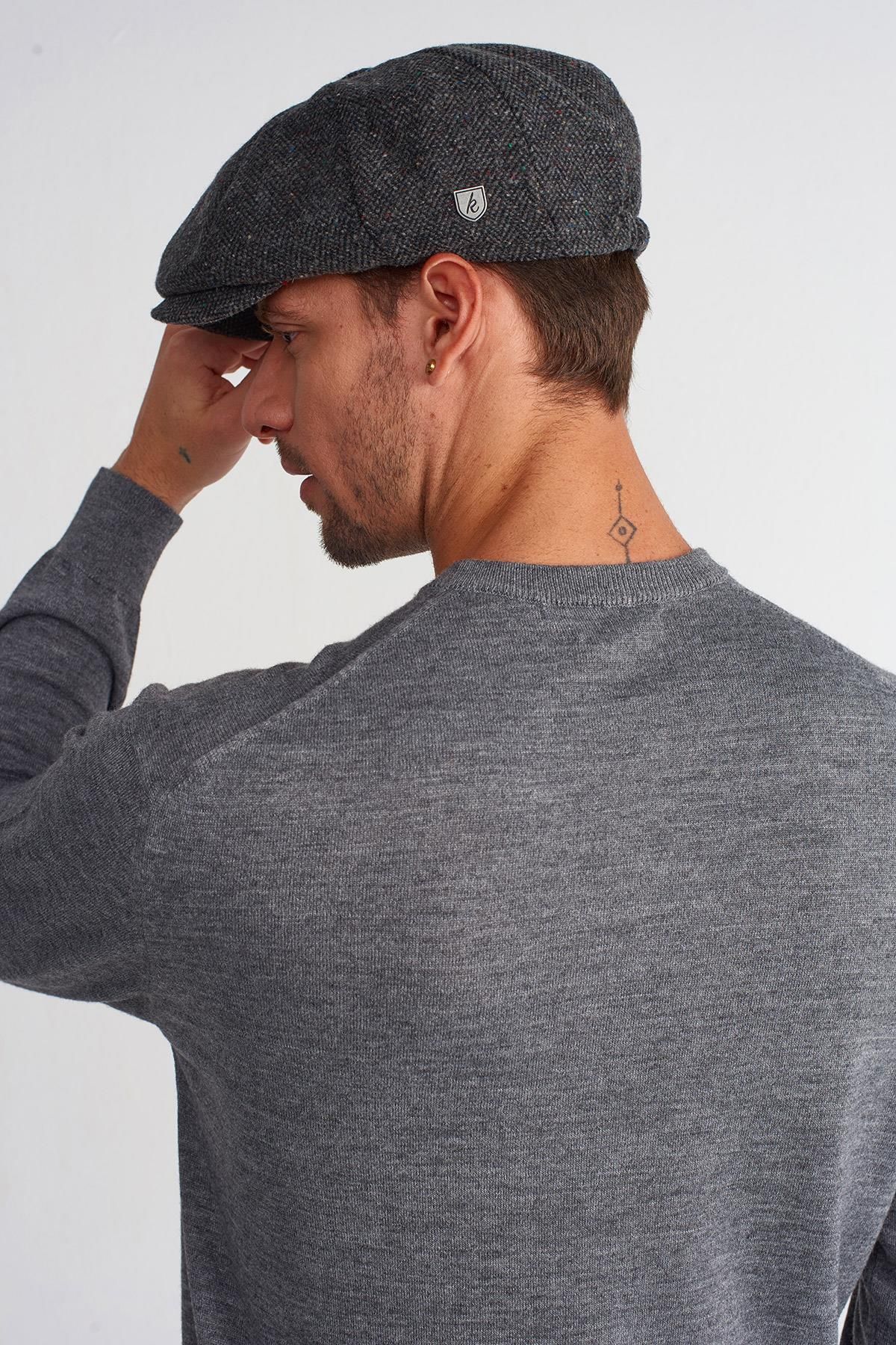 K lah Men s Herringbone Tweed Wool Cap Peaky Blinders Hat Trendyol