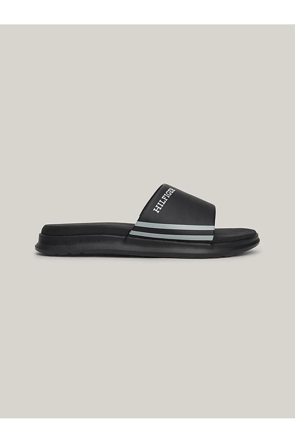 دمپایی مشکی مردانه چگالی دوگانه Hilfger Pol Slide Tommy Hilfiger
