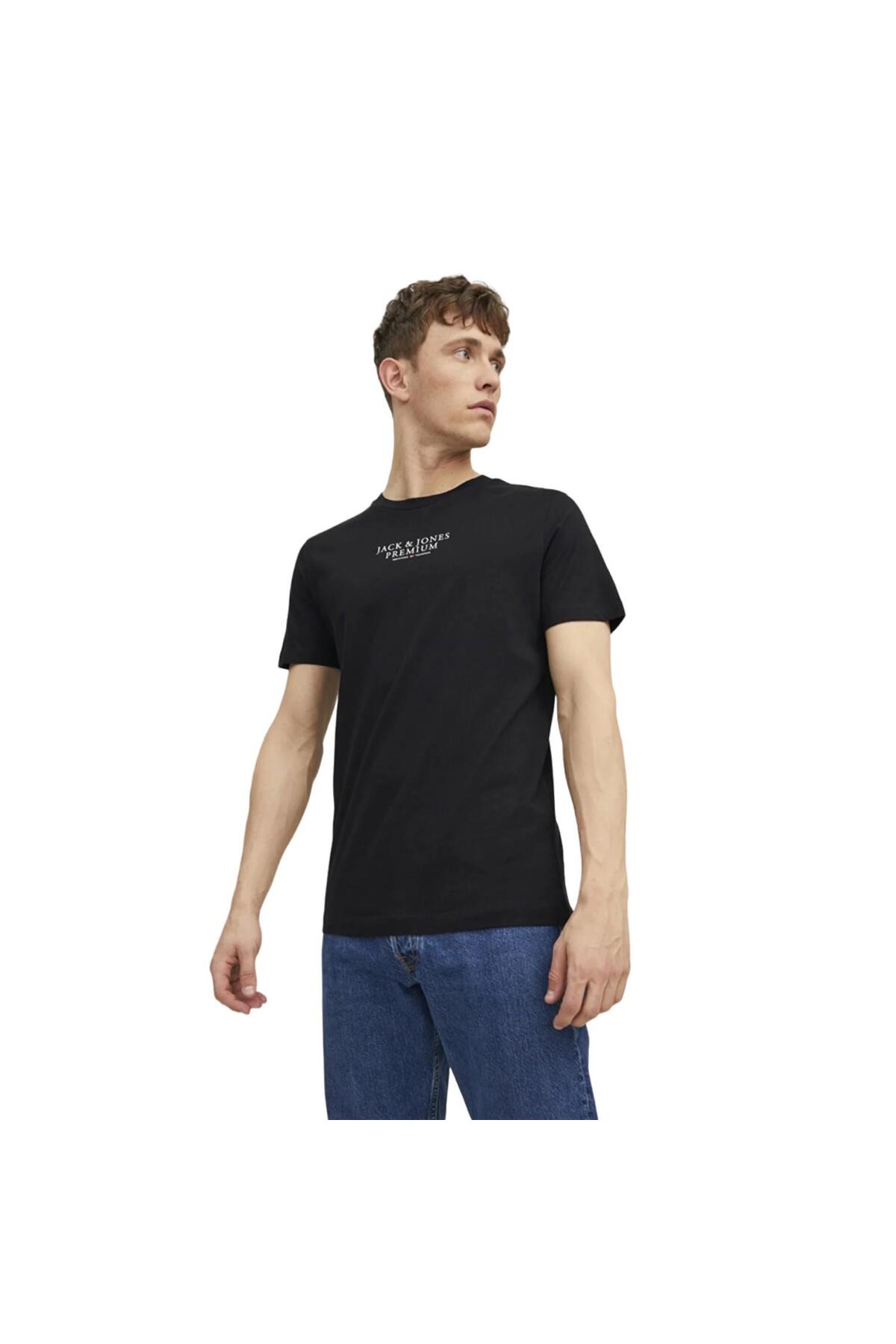 تیشرت مردانه راسته آستین کوتاه | جک اند جونز Jack & Jones 12217167-Navy Blaze - تصویر 2