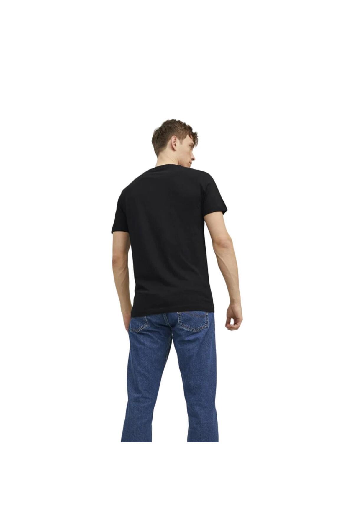 تیشرت مردانه راسته آستین کوتاه | جک اند جونز Jack & Jones 12217167-Navy Blaze - تصویر 3