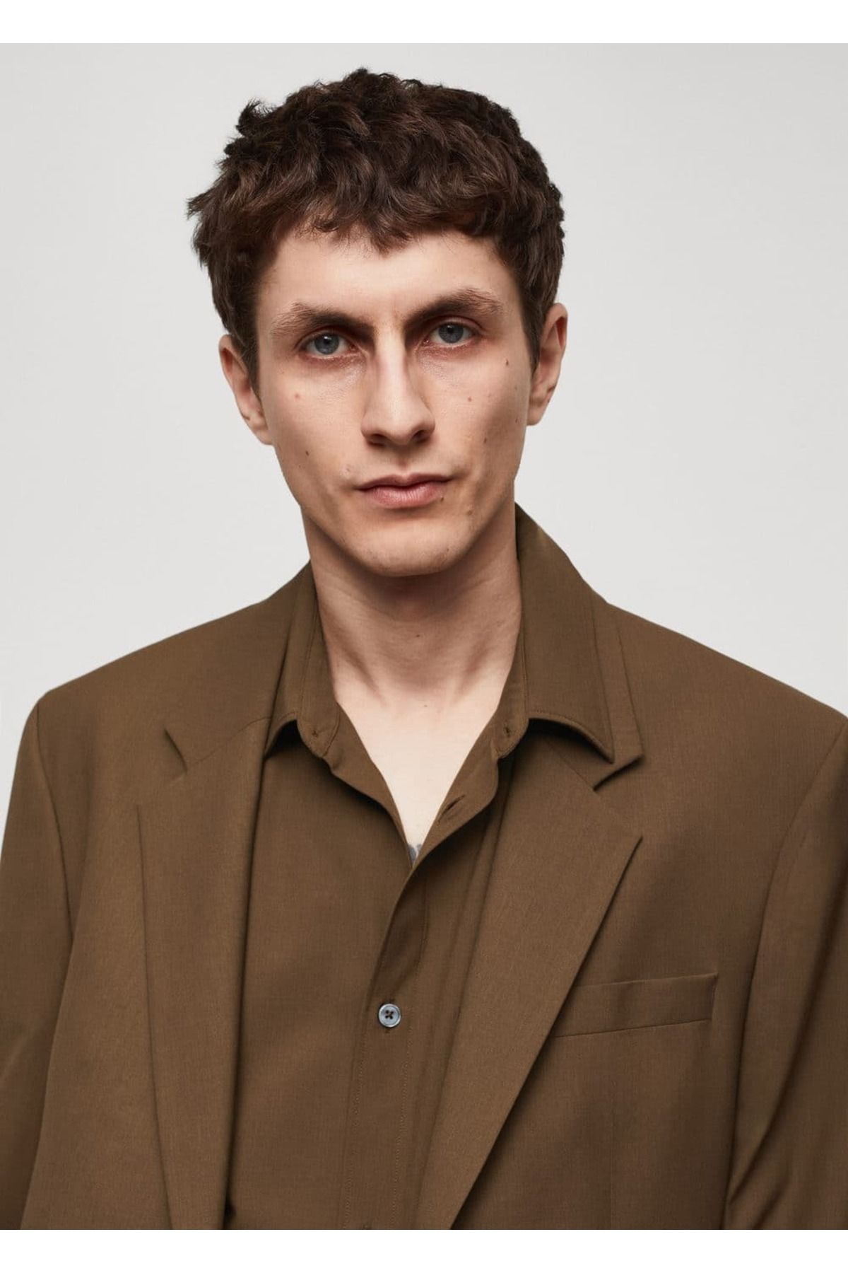 MANGO Man-Regular Cut Cold Wool Blazer Jacket 8