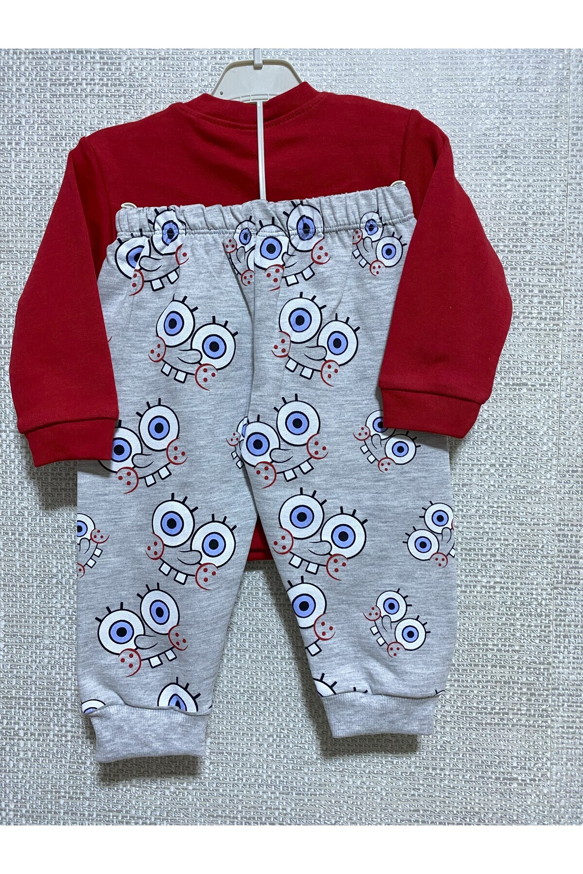 Gleamy-SpongeBob Patterned 100% Cotton Sweat Baby Set of 2 4