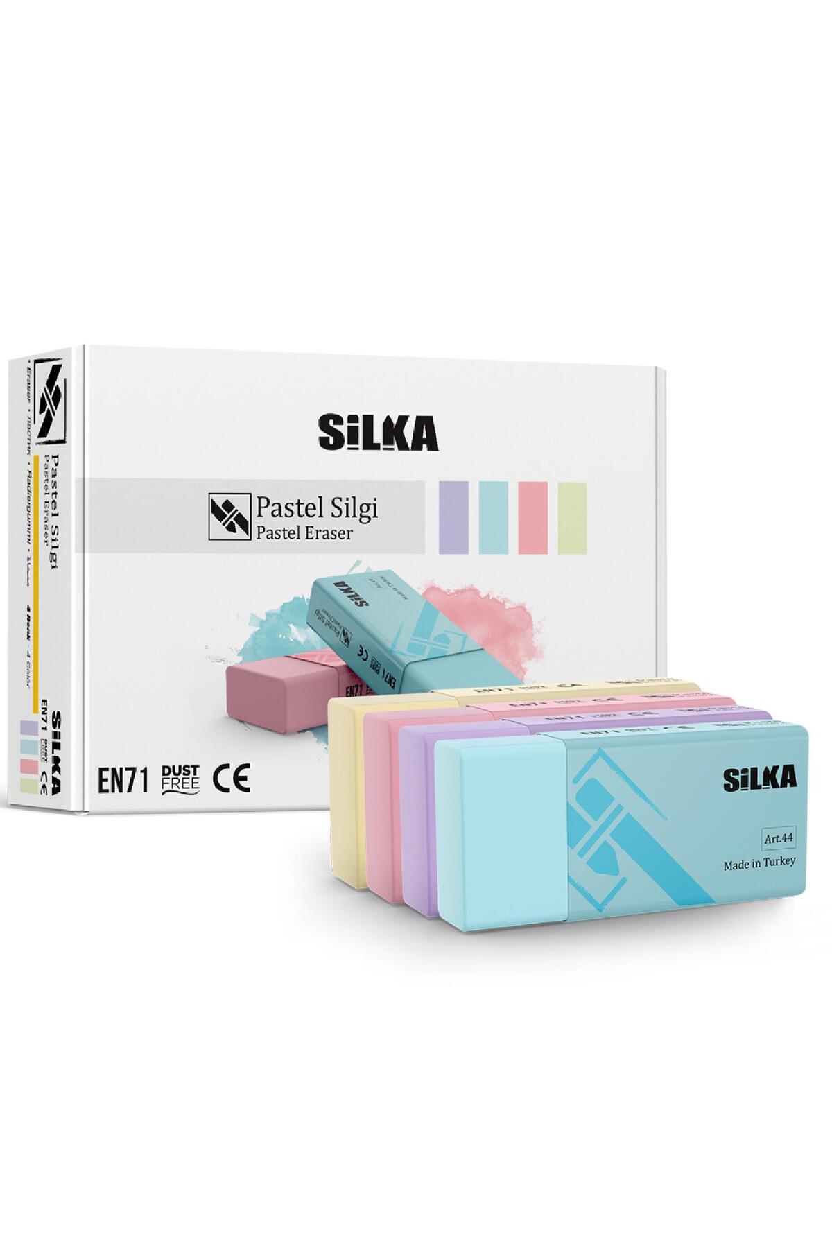 Silka Pastel Silgi Orta Boy ART-44 (24 Adet)