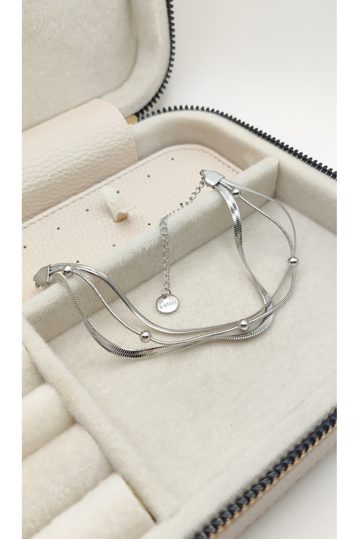 Dorikalı İtalyan Zincirli Çelik Bileklik