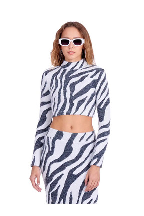 Fashinyou Kadın Zebra Desenli Takım