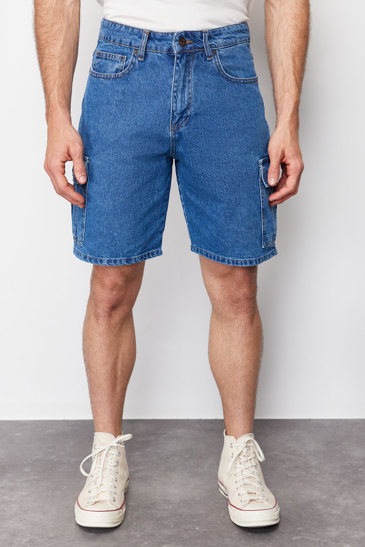 trendyol-man-mens-navy-blue-plain-regular-reg