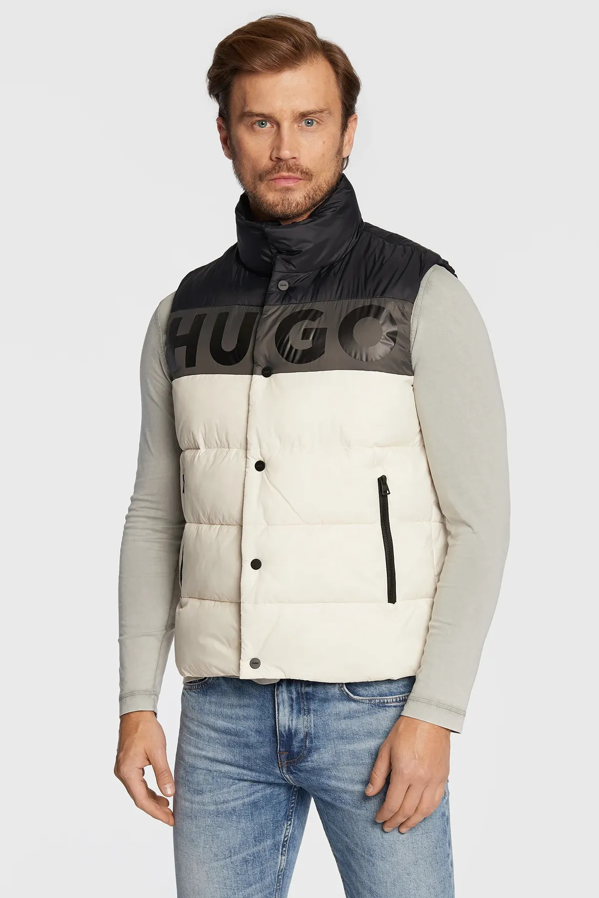 هوگو جلیقه مردانه پفی ضد آب