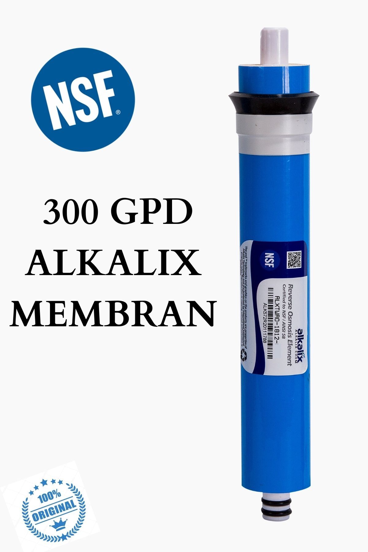 Water Treatment Or Direct Flow Device 300 Gpd Alkalıx Membrane Filter