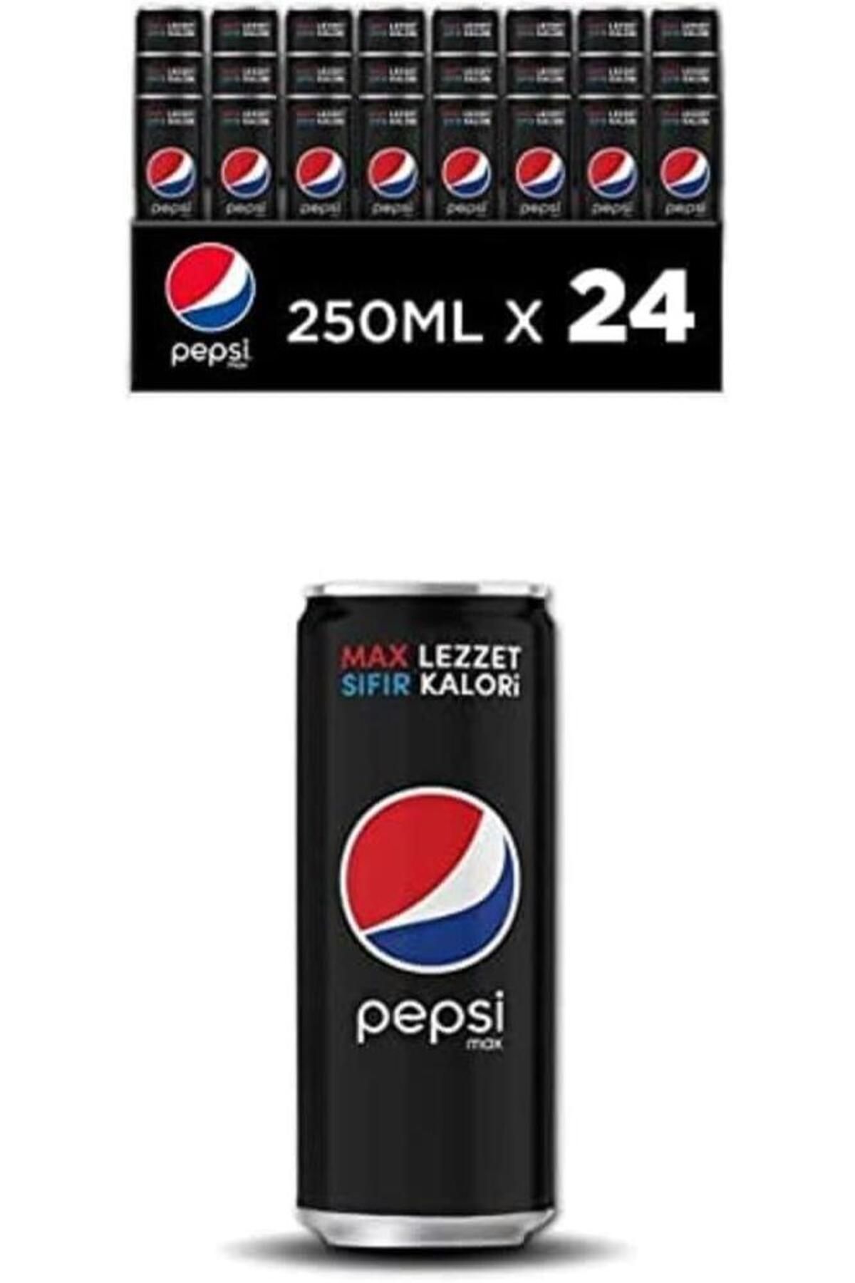 Pepsi Şekersiz Kola 250 Ml X 24 Adet