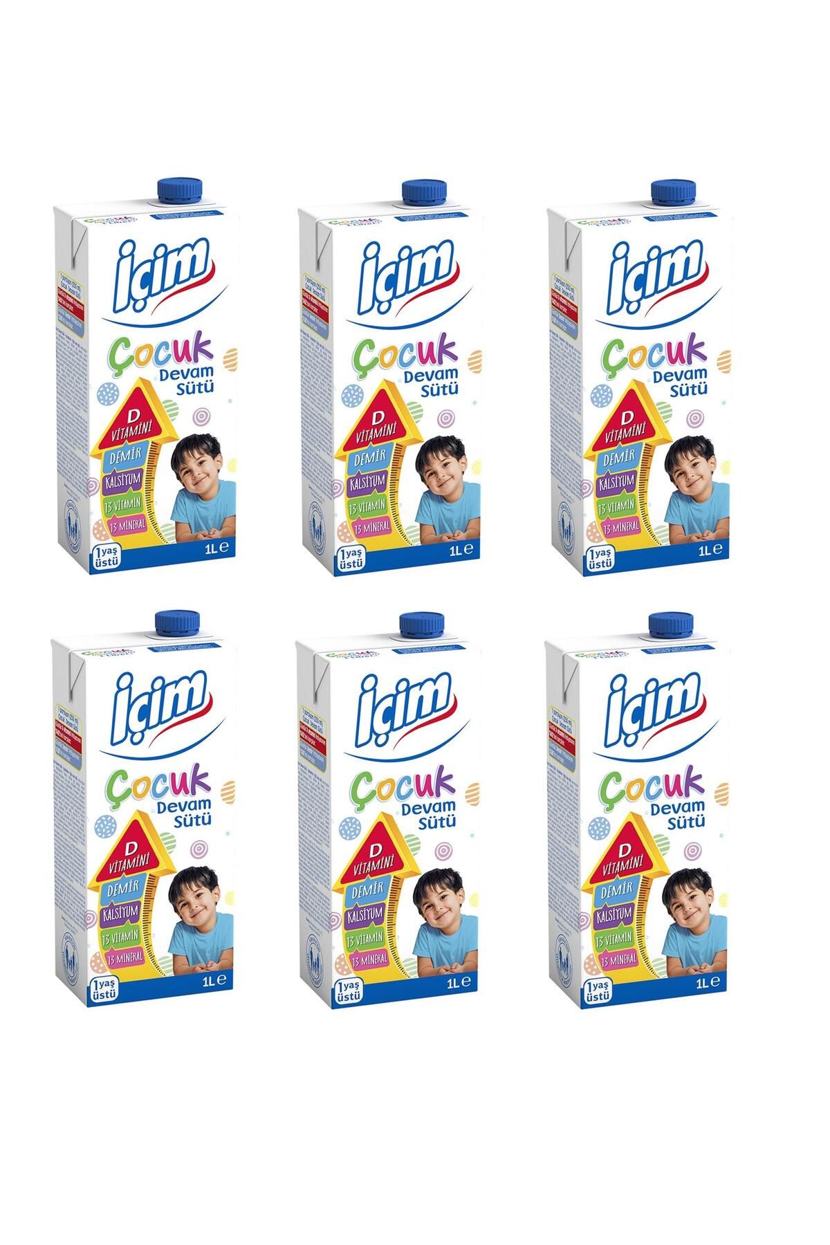 İçim Çocuk Devam Sütü 1 lt X 6 Adet