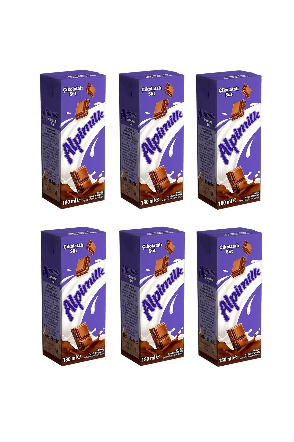 Alpimilk Çikolatalı Süt 180 Ml X 6 Adet