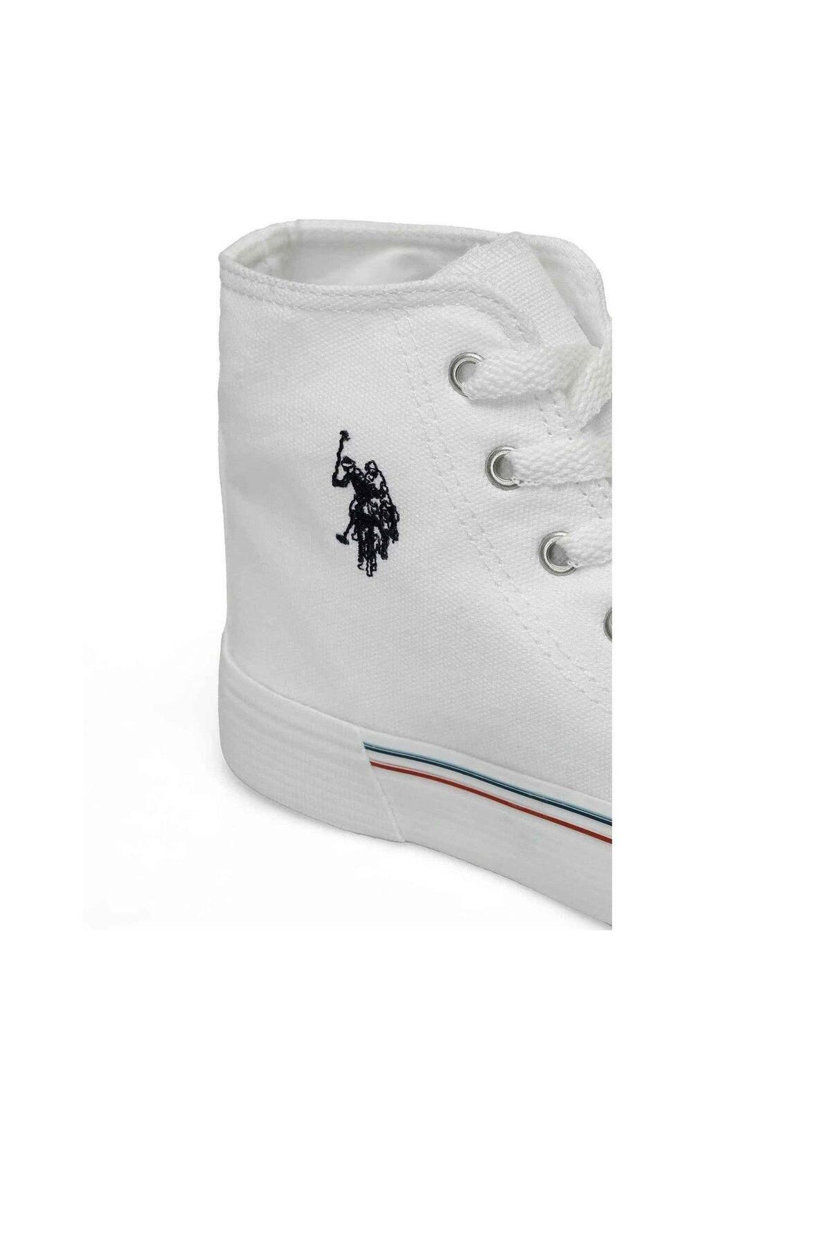 اسنیکر سفید زنانه پایه چوگان ASSN. کفش ورزشی روزانه U.S. Polo Assn.