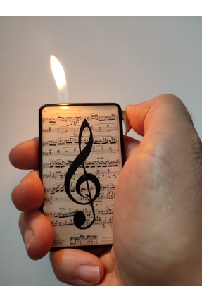 ASYA GIFTS Sol Anahtarı Figürlü Metal Çakmak Gazlı