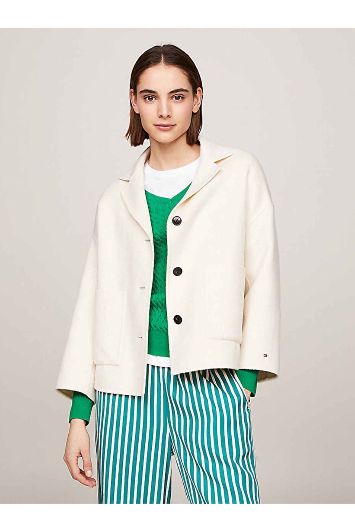 Tommy flag jacket top