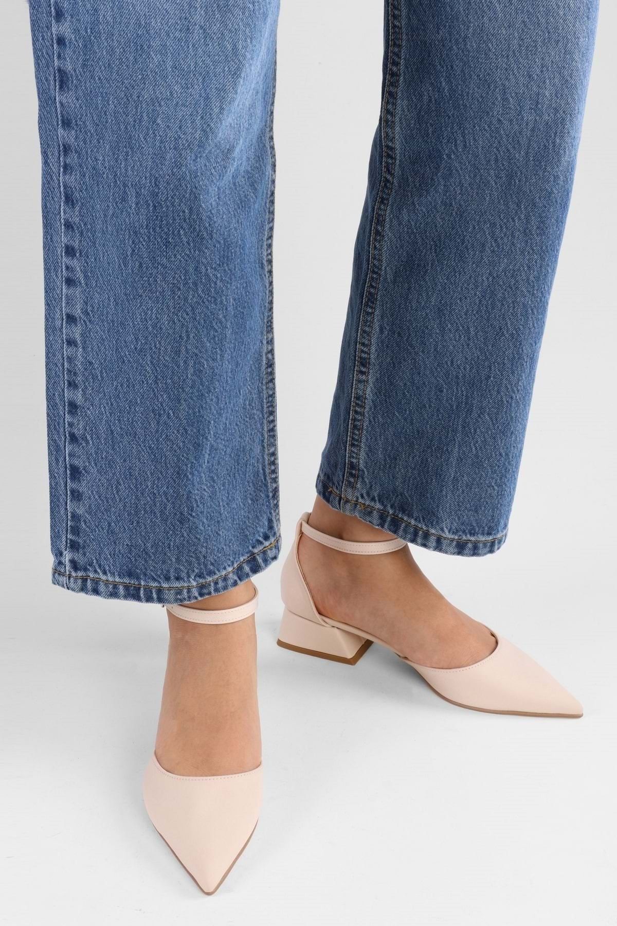 Shoeberry-Damen Ballerinas aus Satinleder in Satinoptik 3