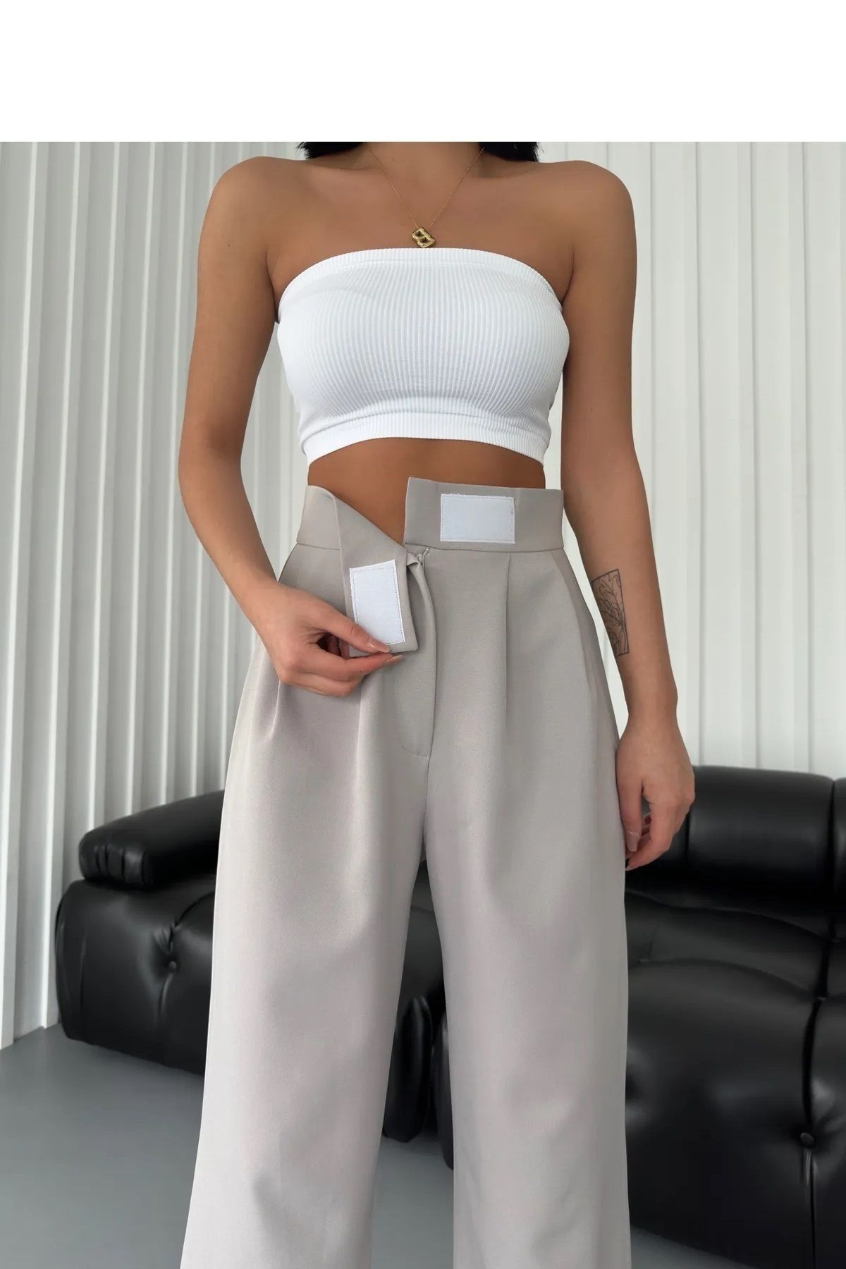 Formal flowy pants top