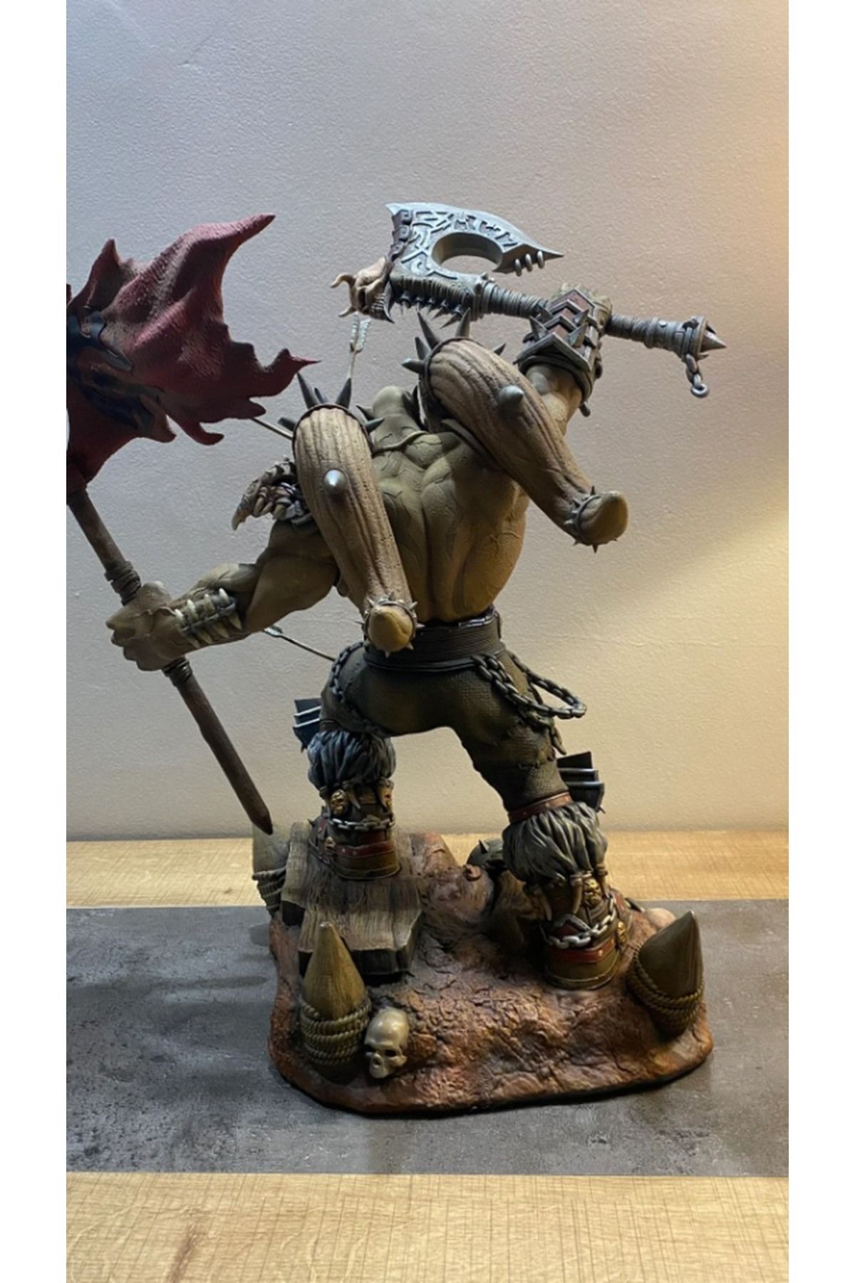 YILDIRIM AVANGART-World Of Warcraft Hellscream Figure WOW Garrosh Hellscream Object 25CM Large Size 6