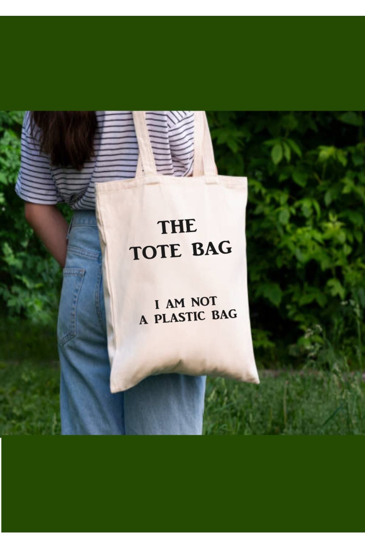Cemira The Tote Bag I Am Not A Plastic Bag Tote Bag Cloth Bag Trendyol