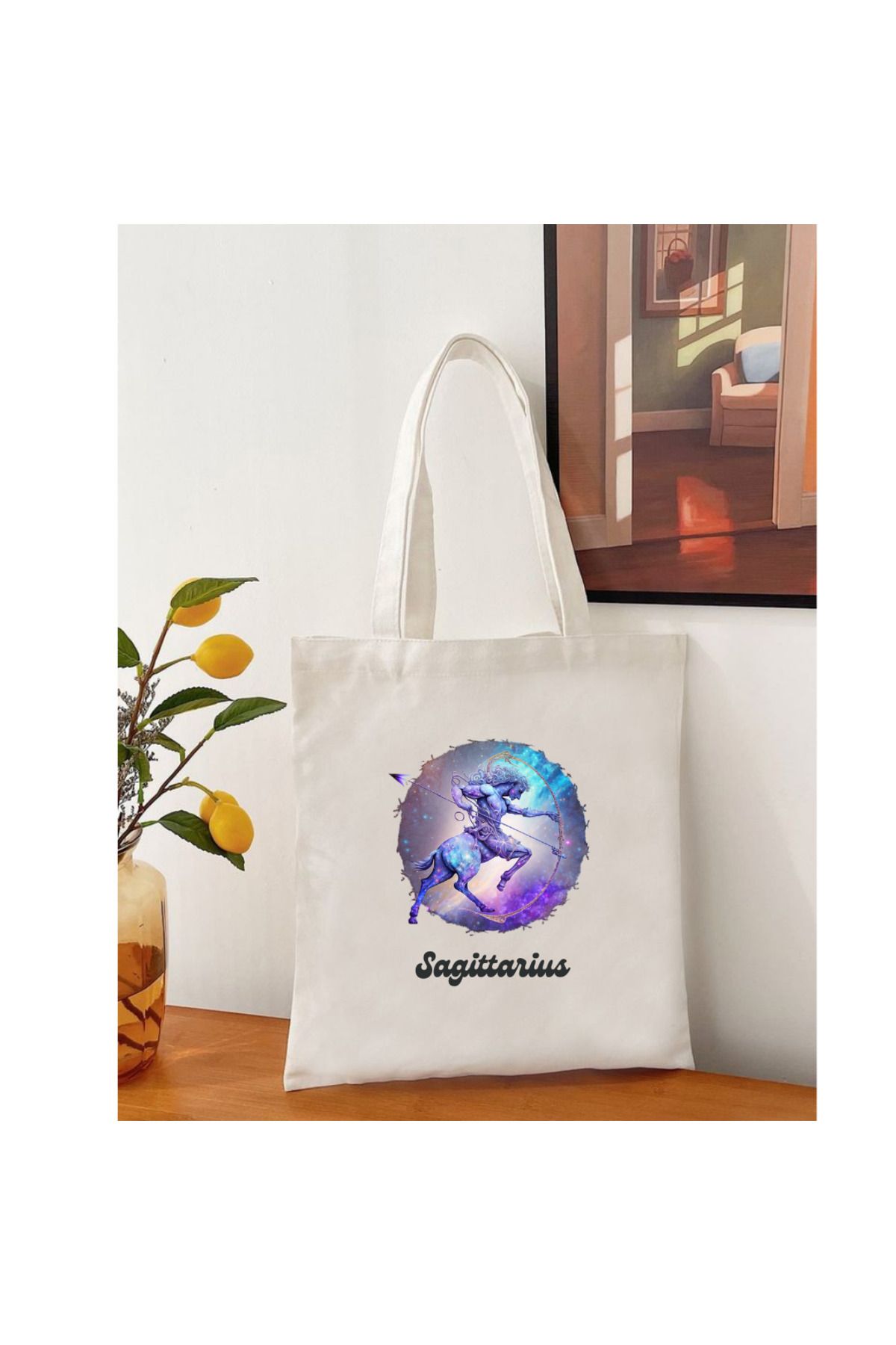 Cemira-Sagittarius Zodiac Sign Tote Bag Cloth Bag 2
