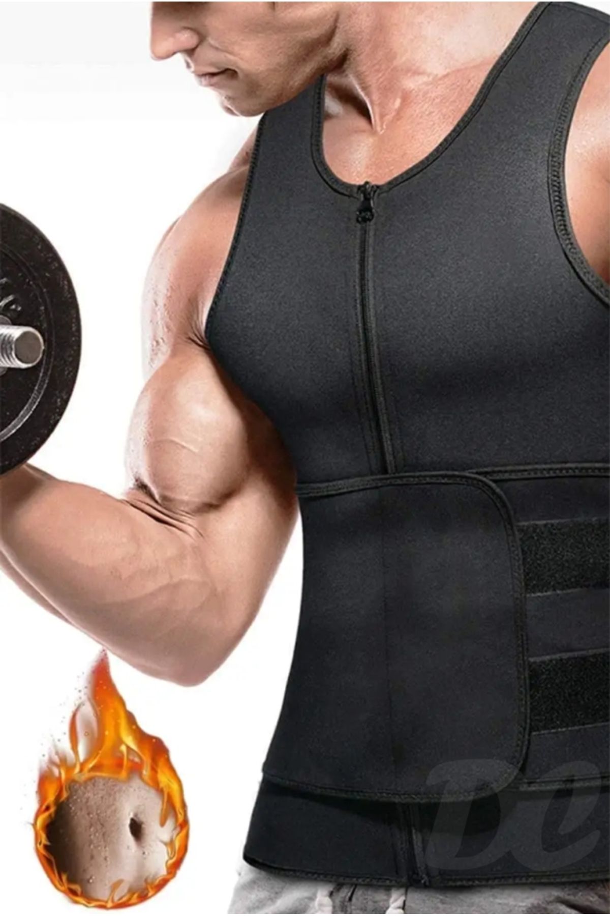Sauna Yelek sıkılaştırıcı termal terleyerek yağ yakımına yardımcı Yüksek Performans Spor Yeleği