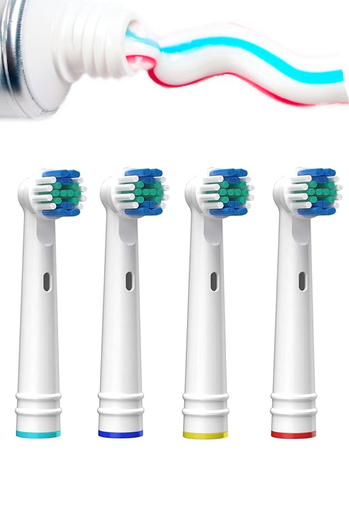 Factorial Oral-b Philips Şarjlı Ve Pilli Diş Fırçaları Ile Uyumlu 4 Adet Muadil Yedek Başlık Ağız Bakım