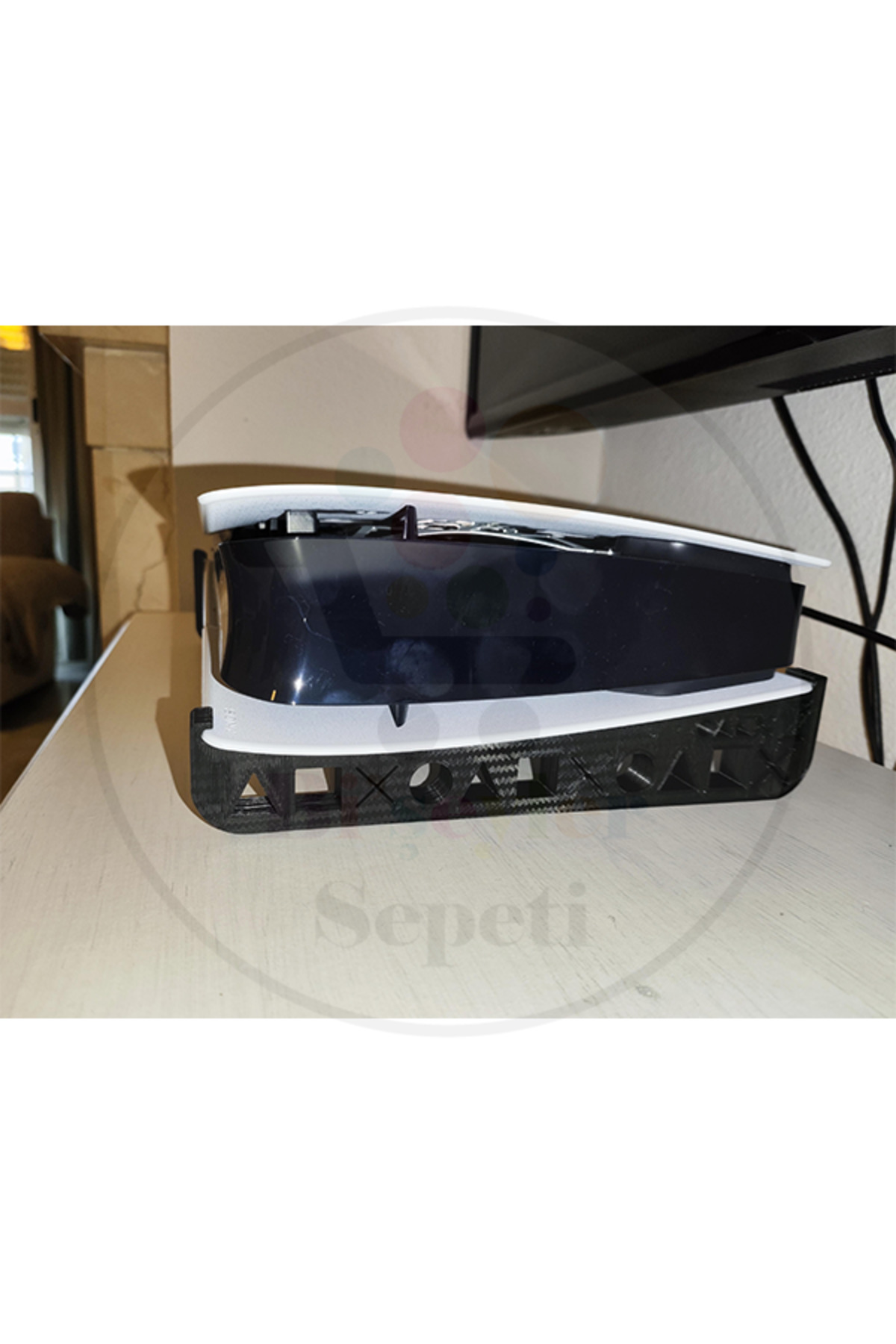 PS5 Slim Playstation 5 Slim Disc Horizontal Yatay PS Logolu Stand Aksesuar -BEYAZ RENK