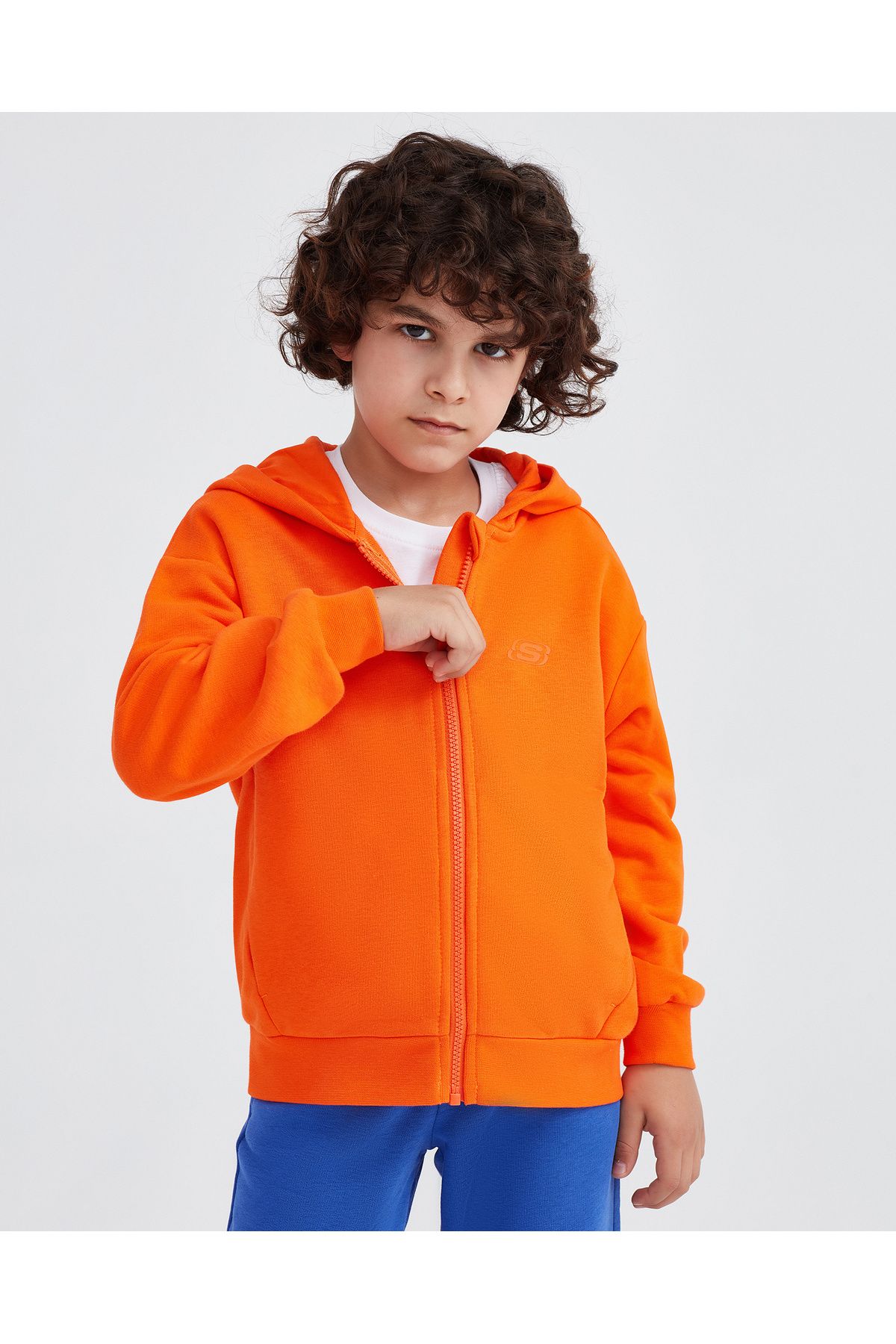 Skechers B Lw Fleece Full Zip Hoodie Sweatshirt B y k Erkek ocuk