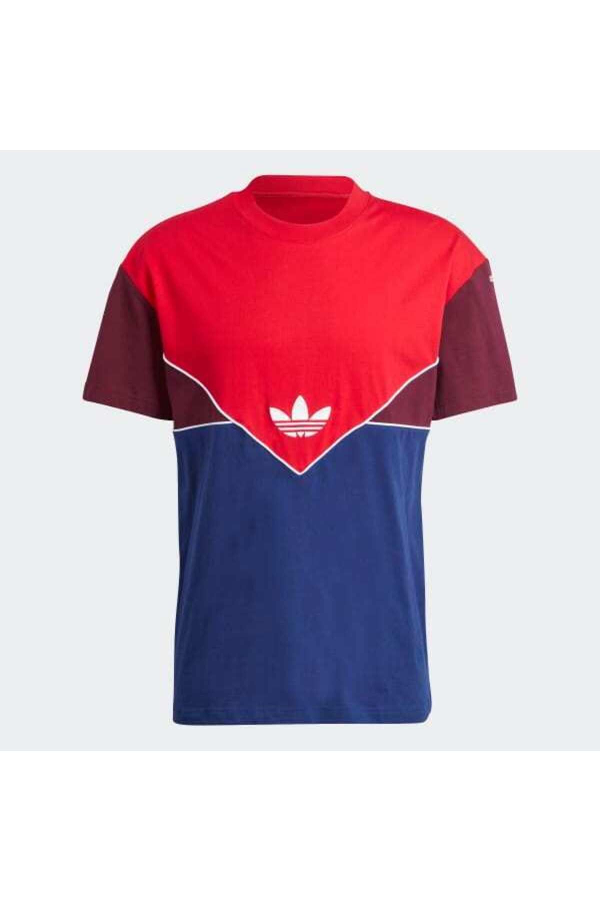 Red white and blue adidas t shirt sales