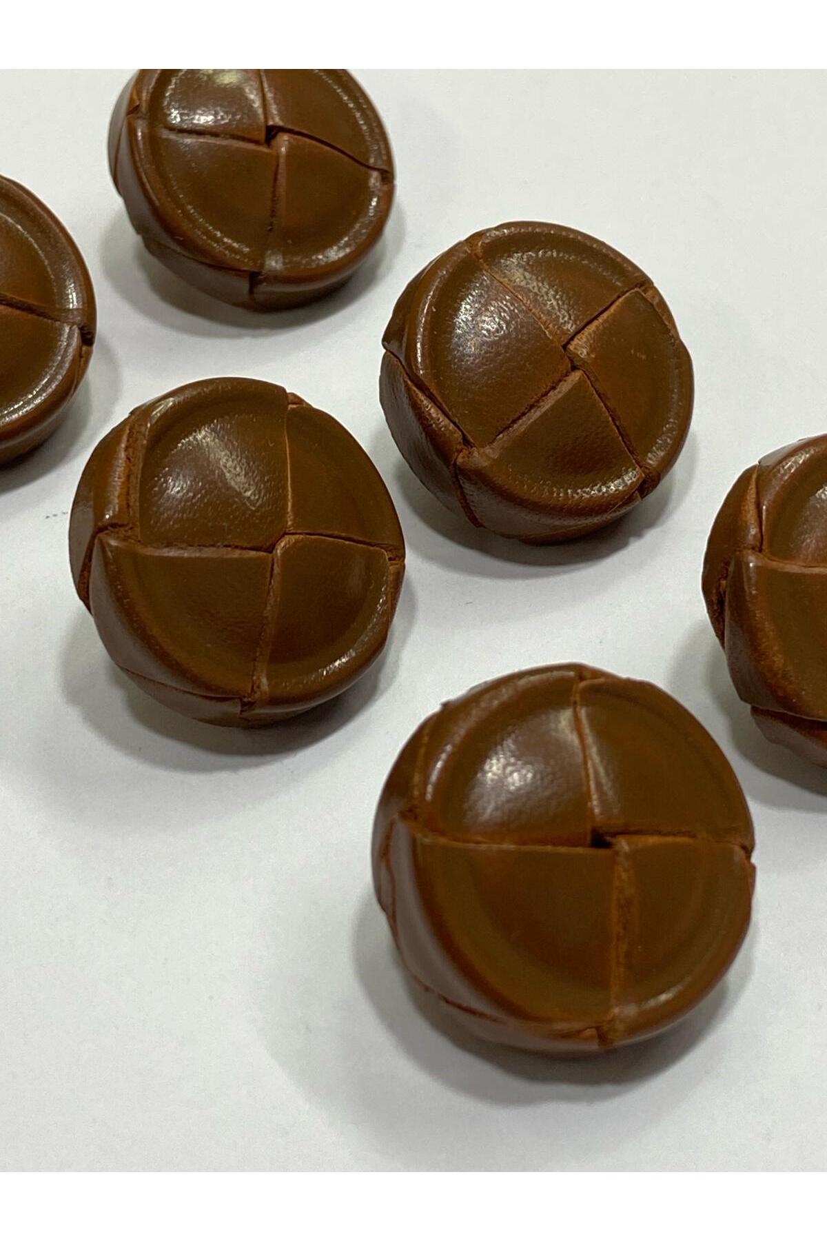 Leather Coat Leather Coat Button / Folding Model / Set of 6 / 2.3 cm TABA