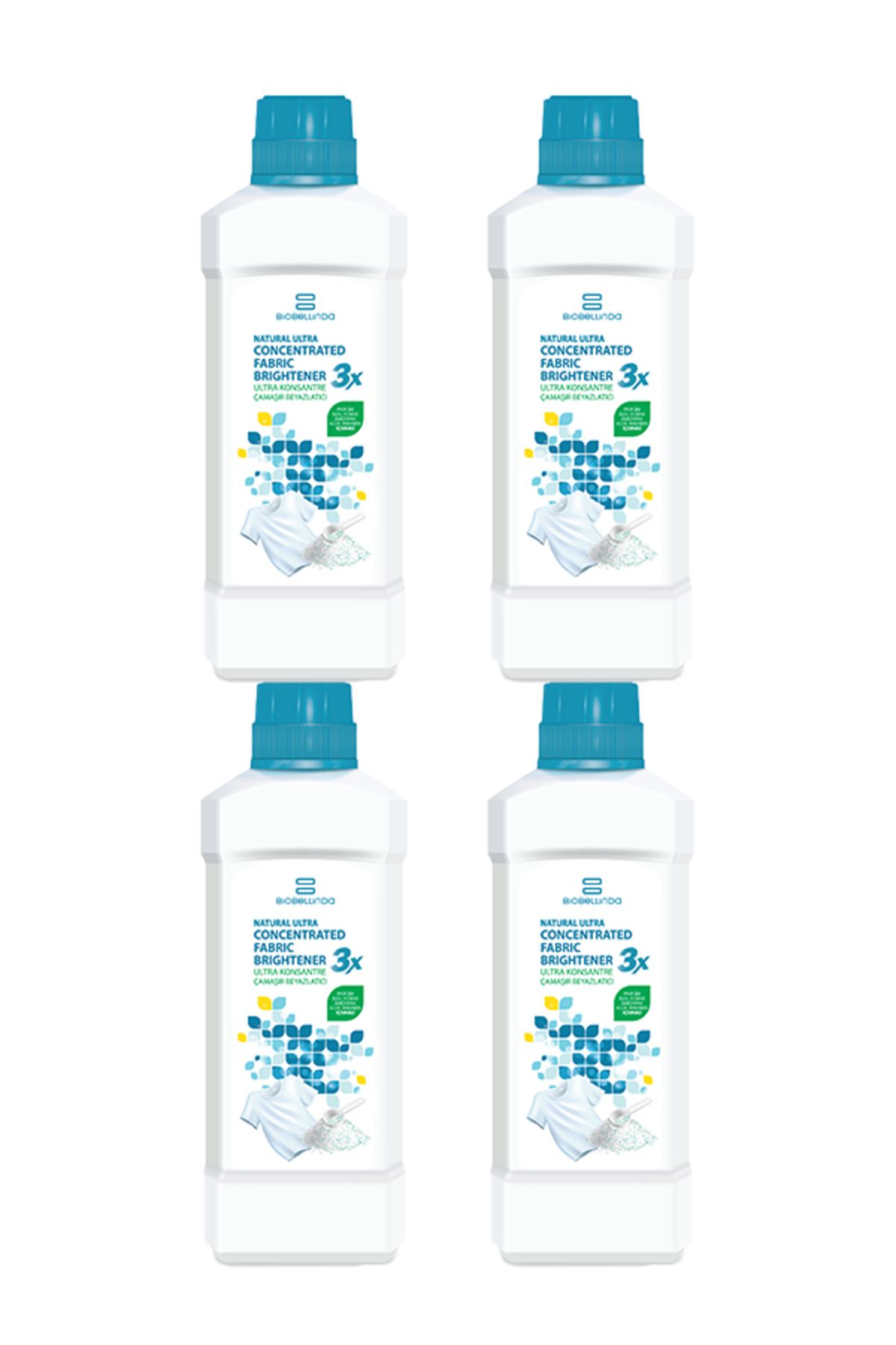 4 lü 3X Ultra Konsantre Çamaşır Beyazlatıcı 750 Gr