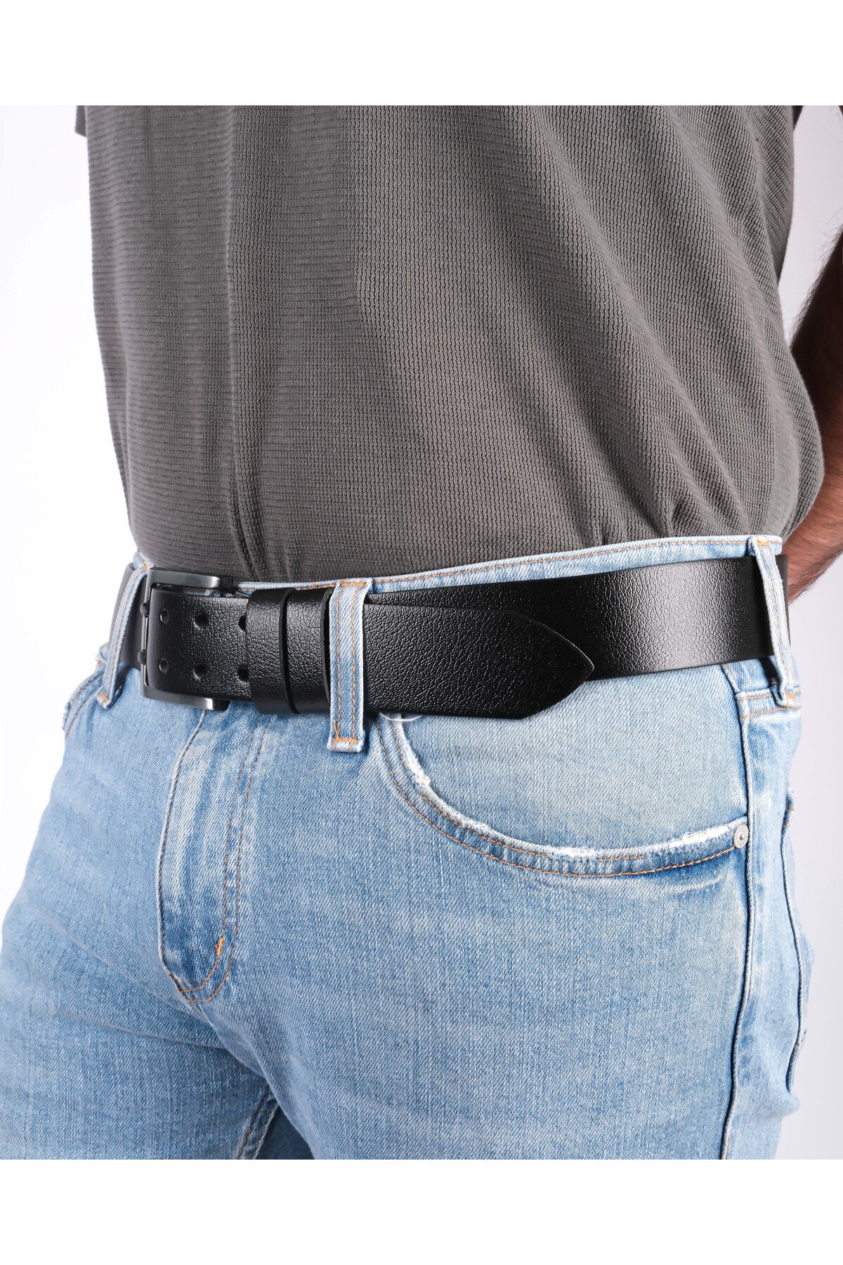 کمربند مردانه رنگارنگ Pino44 | 45PİNOCİFTDL اورجینال - تصویر 3