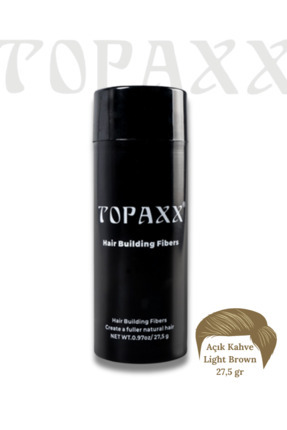 Topaxx Açık Kahve/light Brown Saç Kapatıcı Dolgunlaştırıcı Fiber Topik Tozu 2...