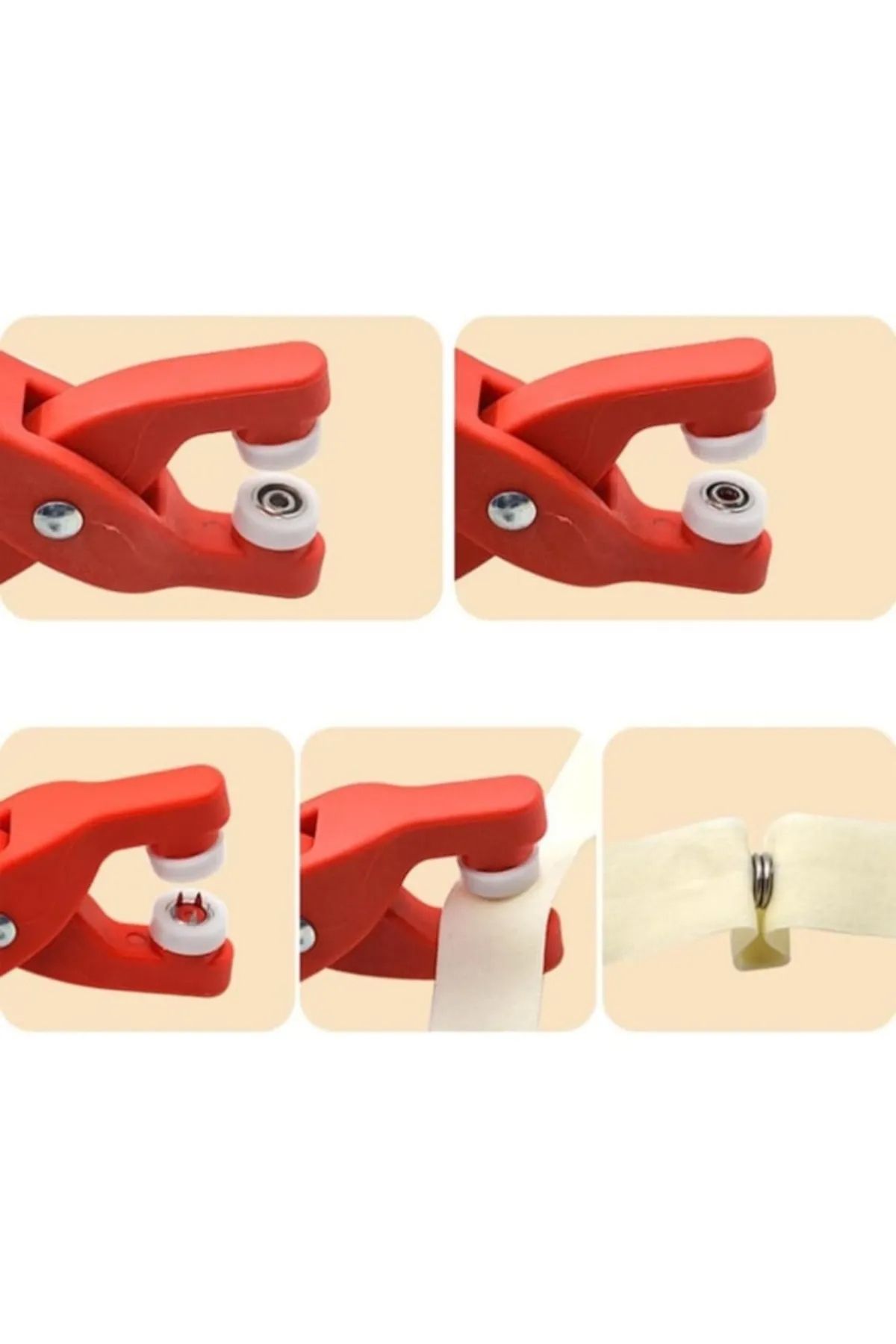 MİMOZA PARK-Practical Snap Button Clamp - 100 Pieces Machine 3