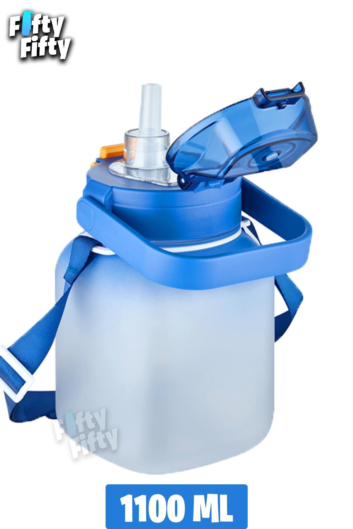 قمقمه ورزشی آبی دخترانه و پسرانه بچگانه Tritan 1100 ML HINGER PIIPE PIPER جریان آب Vagonlife
