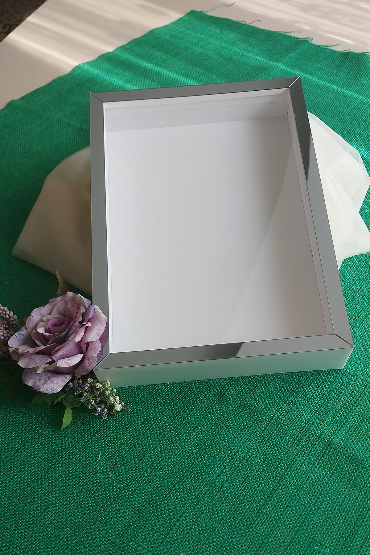 25x35 Cm Deep Memory Frame! New Fashion Rose Boxes! Engagement Flower Design!