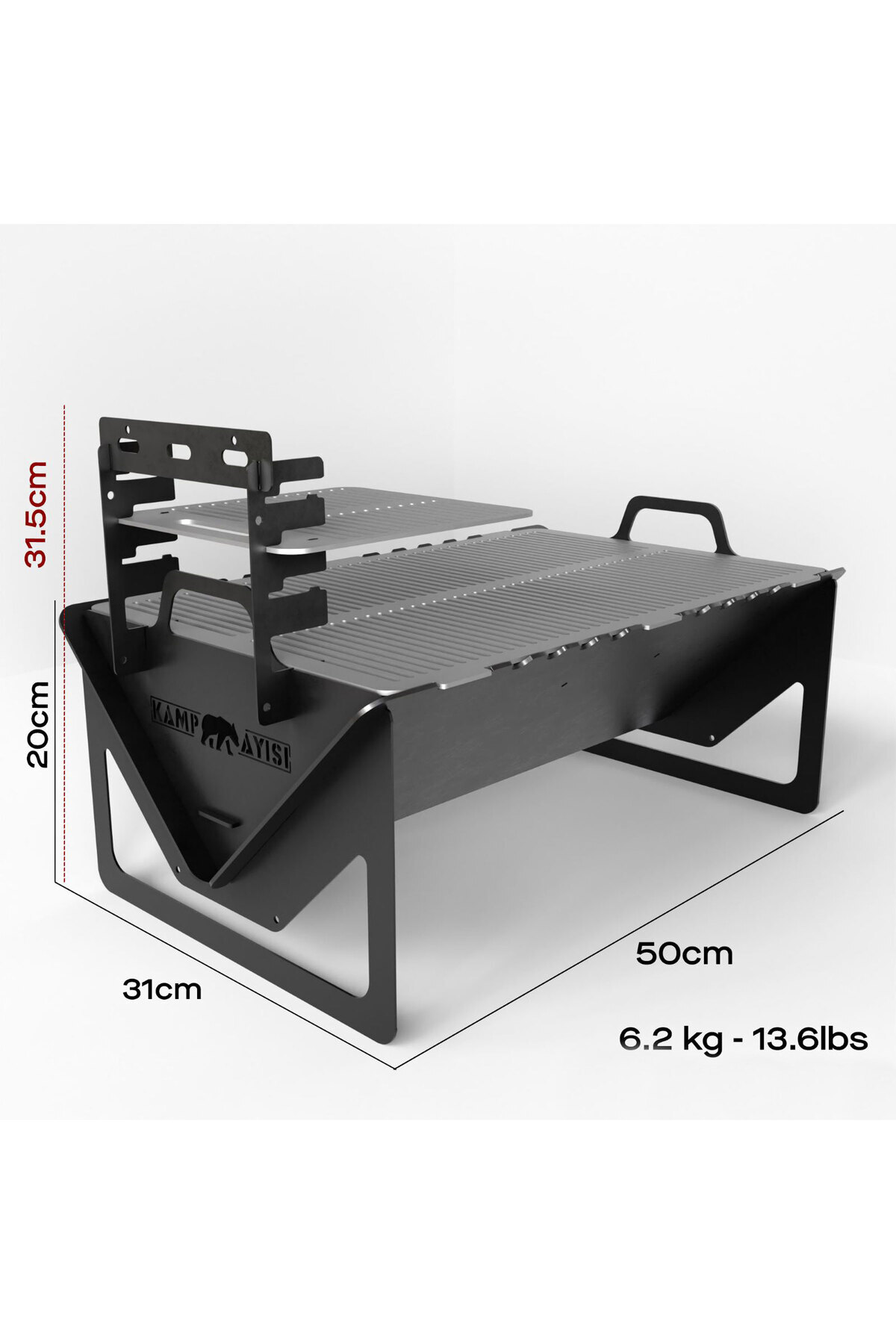 ® Grillogy™ Barbekü: Taşıma Çantalı Katlanabilir Izgara Mangal 7