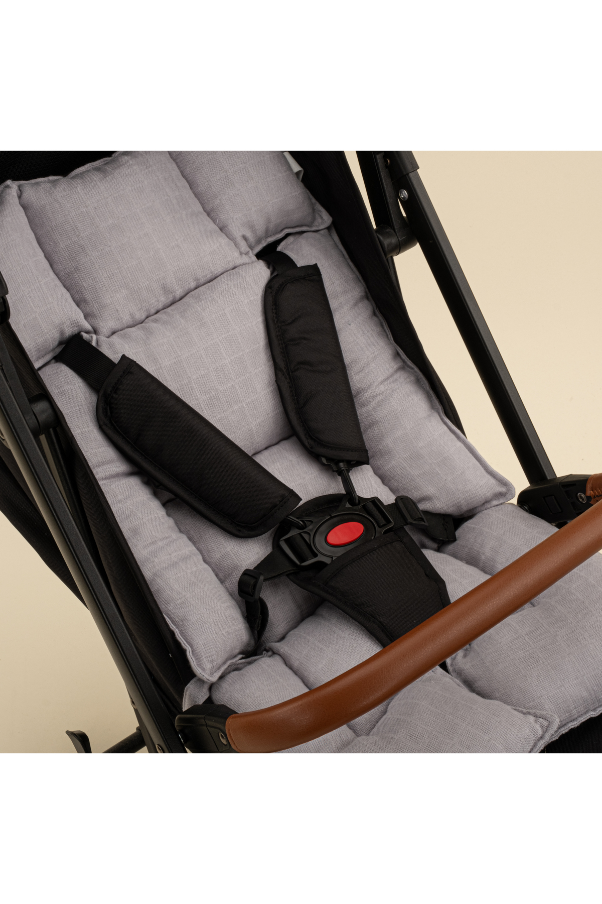 Yunikobaby Bebek Arabası Minderi - Gri Muslin fotoğrafı 2 (önizleme)