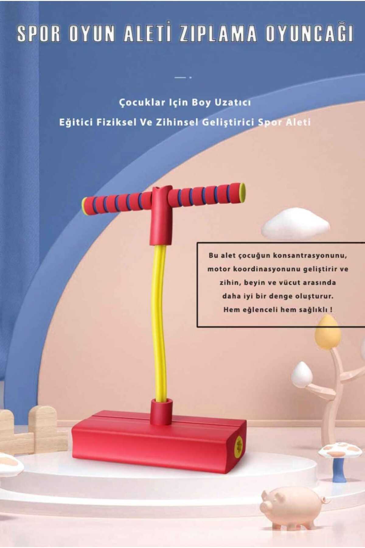 Dalian Home Çocuklar Boy Uzatıcı Atlama Zıplama Oyuncağı Eğitici FizikselVeZihinsel Geliştirici Oyun