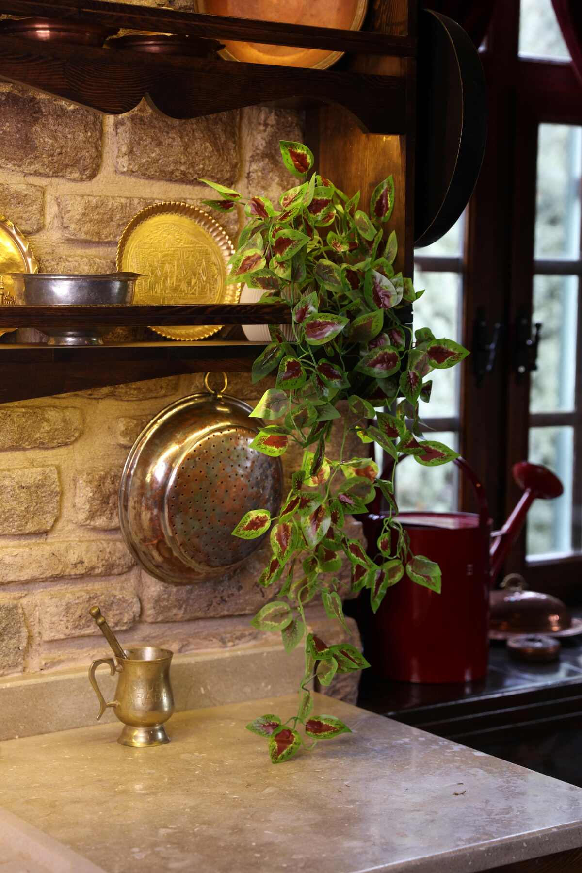 DDP-S104 Artificial Ivy Hanging in Flower Pot 5 Branches 90 Cm Artificial Flower