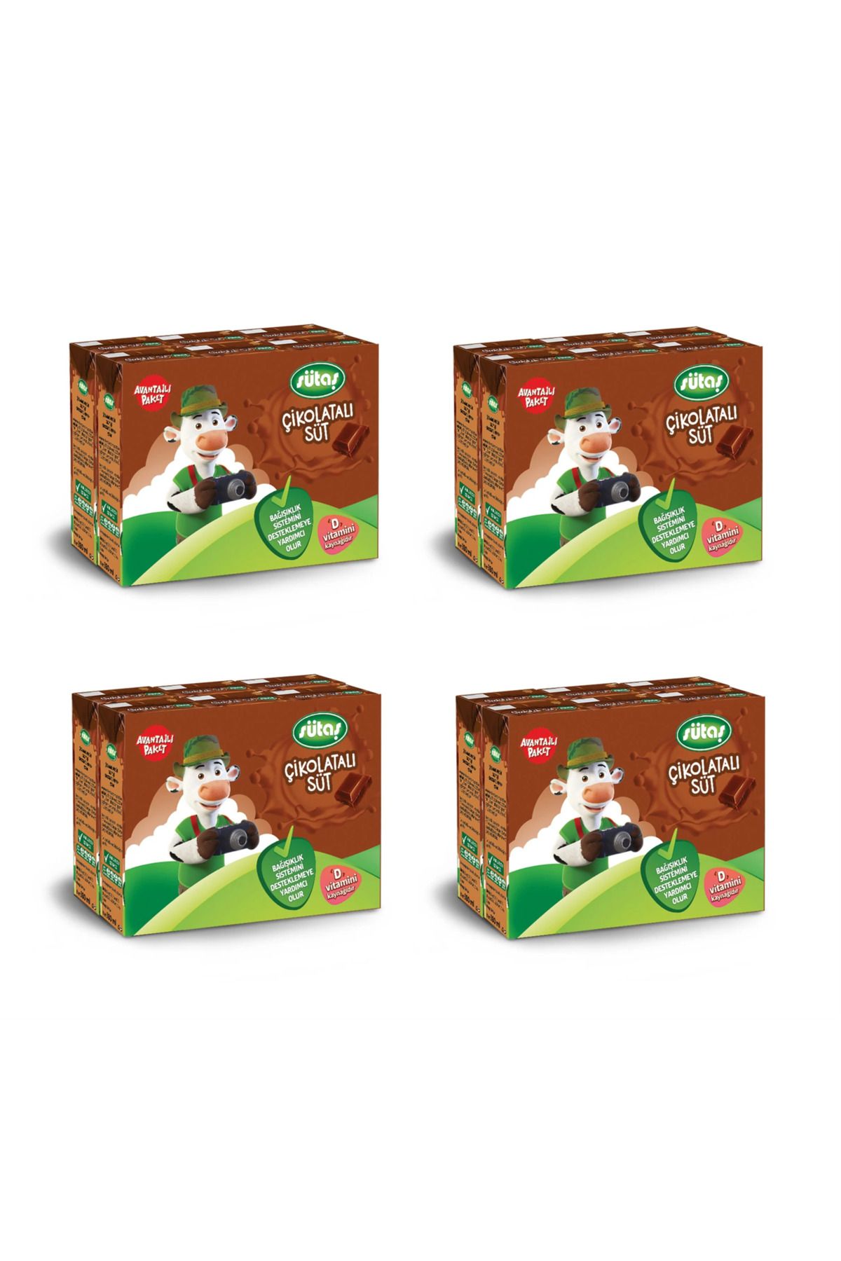 Sütaş Çikolatalı Süt 180 Ml X 24 Adet
